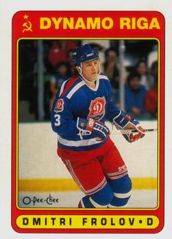 1990-91 O-Pee-Chee #523 Dmitri Frolov Front