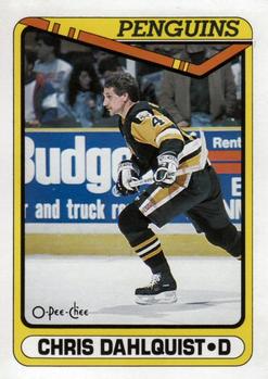 1990-91 O-Pee-Chee #528 Chris Dahlquist Front