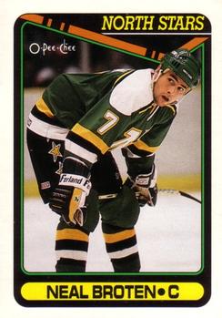 1990-91 O-Pee-Chee #90 Neal Broten Front