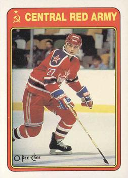 1990-91 O-Pee-Chee - Central Red Army #20R Pavel Kostichkin Front