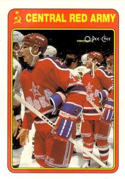 1990-91 O-Pee-Chee - Central Red Army #11R Super Series A Front
