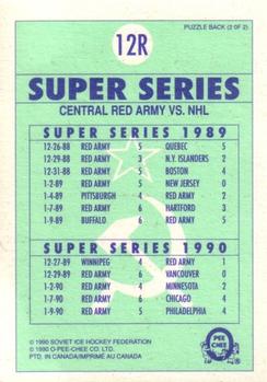 1990-91 O-Pee-Chee - Central Red Army #12R Super Series B Back