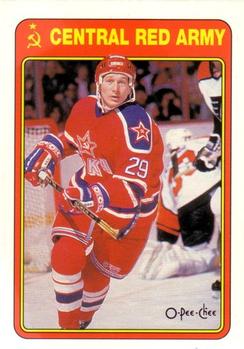 1990-91 O-Pee-Chee - Central Red Army #8R Igor Chibirev Front