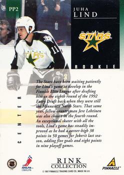 1997-98 Pinnacle - Rink Collection #PP2 Juha Lind Back