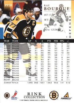 1997-98 Pinnacle - Rink Collection #PP38 Ray Bourque Back