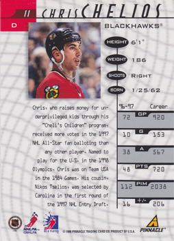 1997-98 Pinnacle Be a Player - Autographs #11 Chris Chelios Back