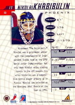 1997-98 Pinnacle Be a Player - Autographs #13 Nikolai Khabibulin Back