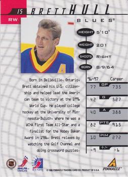 1997-98 Pinnacle Be a Player - Autographs #15 Brett Hull Back
