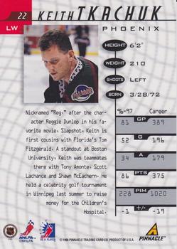 1997-98 Pinnacle Be a Player - Autographs #22 Keith Tkachuk Back