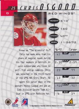 1997-98 Pinnacle Be a Player - Autographs #25 Chris Osgood Back