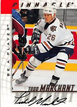 1997-98 Pinnacle Be a Player - Autographs #72 Todd Marchant Front