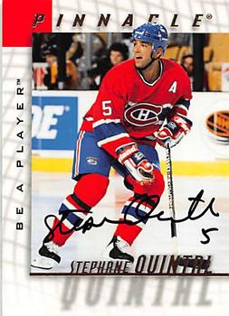 1997-98 Pinnacle Be a Player - Autographs #94 Stephane Quintal Front