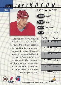 1997-98 Pinnacle Be a Player - Autographs #153 Joey Kocur Back