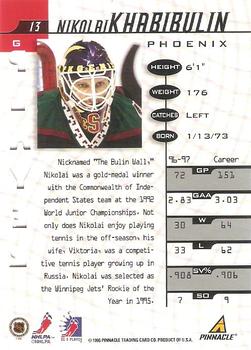 1997-98 Pinnacle Be a Player - Autographs Die Cut #13 Nikolai Khabibulin Back