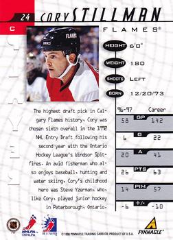 1997-98 Pinnacle Be a Player - Autographs Die Cut #24 Cory Stillman Back