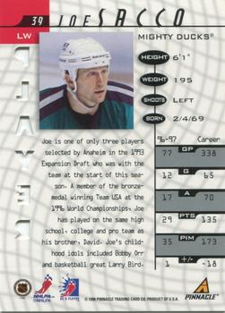 1997-98 Pinnacle Be a Player - Autographs Die Cut #39 Joe Sacco Back