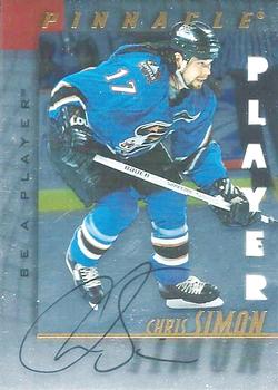 1997-98 Pinnacle Be a Player - Autographs Die Cut #65 Chris Simon Front