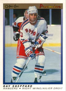 1990-91 O-Pee-Chee Premier #106 Ray Sheppard Front