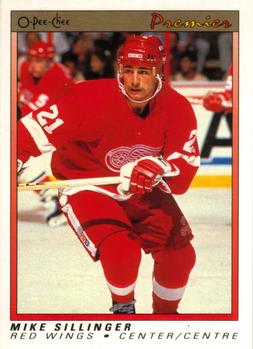 1990-91 O-Pee-Chee Premier #107 Mike Sillinger Front