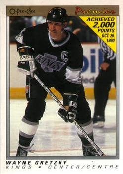 1990-91 O-Pee-Chee Premier #38 Wayne Gretzky Front