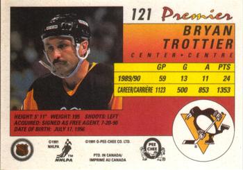 1990-91 O-Pee-Chee Premier #121 Bryan Trottier Back