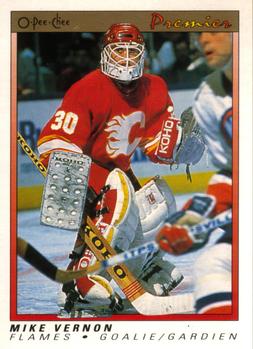 1990-91 O-Pee-Chee Premier #126 Mike Vernon Front
