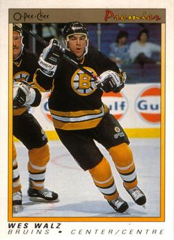 1990-91 O-Pee-Chee Premier #127 Wes Walz Front