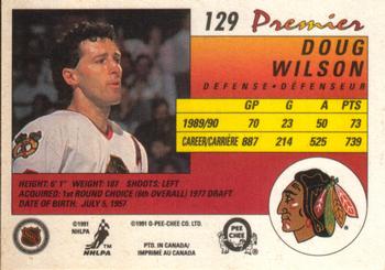 1990-91 O-Pee-Chee Premier #129 Doug Wilson Back