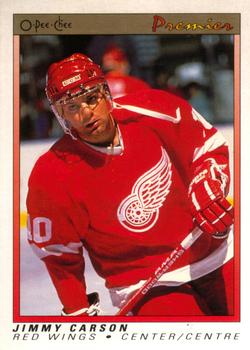 1990-91 O-Pee-Chee Premier #12 Jimmy Carson Front