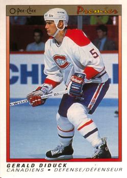 1990-91 O-Pee-Chee Premier #22 Gerald Diduck Front