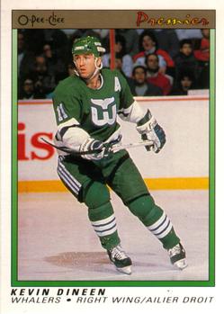 1990-91 O-Pee-Chee Premier #23 Kevin Dineen Front