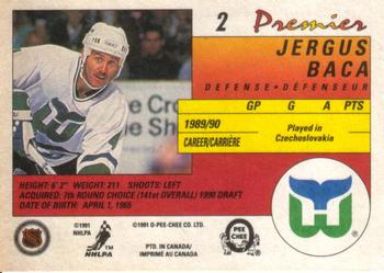 1990-91 O-Pee-Chee Premier #2 Jergus Baca Back