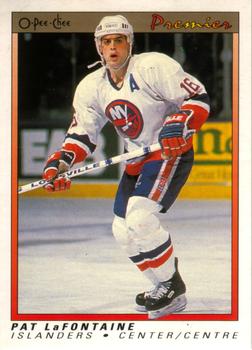 1990-91 O-Pee-Chee Premier #56 Pat LaFontaine Front