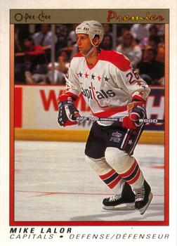 1990-91 O-Pee-Chee Premier #57 Mike Lalor Front