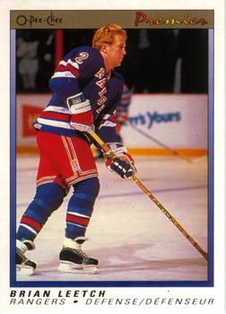 1990-91 O-Pee-Chee Premier #61 Brian Leetch Front