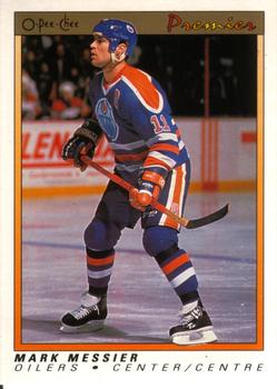 1990-91 O-Pee-Chee Premier #71 Mark Messier Front