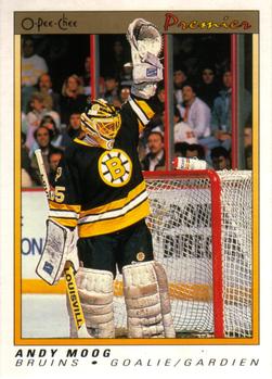 1990-91 O-Pee-Chee Premier #76 Andy Moog Front