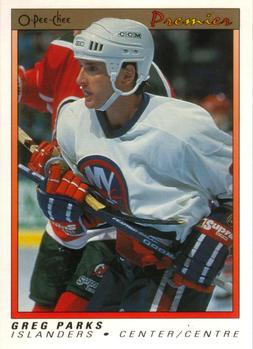 1990-91 O-Pee-Chee Premier #89 Greg Parks Front