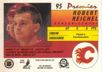 1990-91 O-Pee-Chee Premier #95 Robert Reichel Back