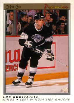 1990-91 O-Pee-Chee Premier #99 Luc Robitaille Front