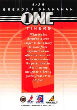 1997-98 Pinnacle Be a Player - One Timers #4 Brendan Shanahan Back
