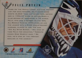 1997-98 Pinnacle Be a Player - Stacking the Pads #3 Felix Potvin Back