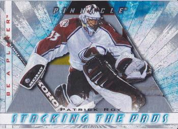 1997-98 Pinnacle Be a Player - Stacking the Pads #4 Patrick Roy Front