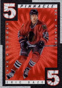 1997-98 Pinnacle Be a Player - Take a Number #TN2 Eric Daze Front