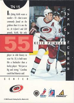 1997-98 Pinnacle Be a Player - Take a Number #TN15 Keith Primeau Back