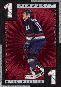 1997-98 Pinnacle Be a Player - Take a Number #TN17 Mark Messier Front