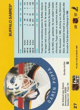 Puppa, Daren / Buffalo Sabres, Stadium Club #370, Hockey Trading Card, 1992-93