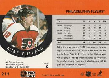 1990-91 Pro Set #211 Mike Bullard Back