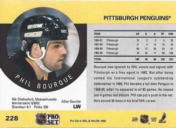 1990-91 Pro Set #228 Phil Bourque Back
