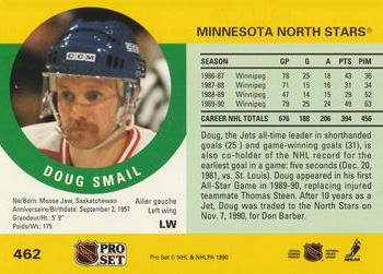 1990-91 Pro Set #462 Doug Smail Back